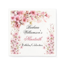 90.º Cumpleaños Pintado Floral