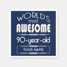 90.º Día Mundial Mejor Azul Oscuro