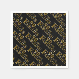 Servilleta De Papel 90 cumpleaños