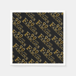 Servilleta De Papel 90 cumpleaños