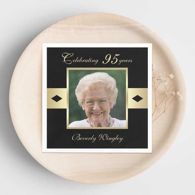 Servilleta De Papel 95.ª foto de la fiesta de cumpleaños en papel negr (Subido por el creador)