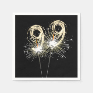 Servilleta De Papel 99.º desparlante de la fiesta de cumpleaños en neg