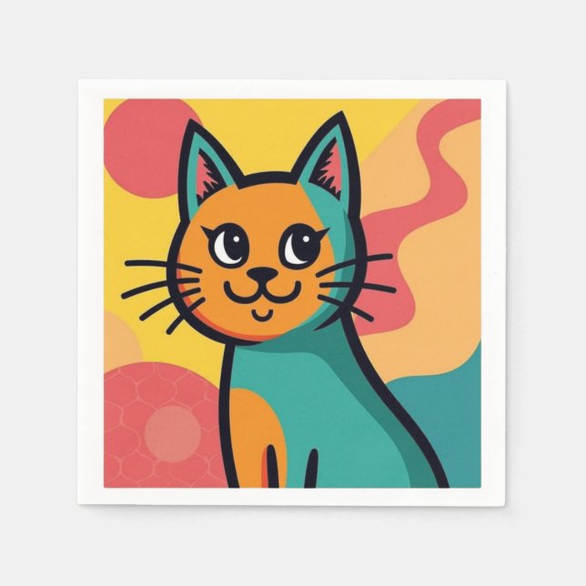 Servilleta De Papel 9.º gata (Anverso)