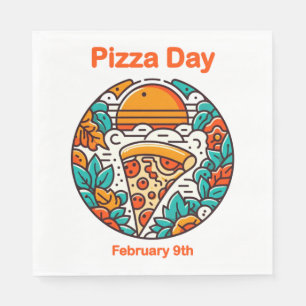 Servilleta De Papel 9 feb. - Día de la pizza
