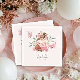 Servilleta De Papel A Baby is brewing garden tea party Baby shower