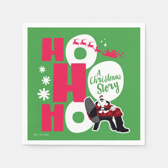 Servilleta De Papel A Christmas Story | Ho Ho Ho (Anverso)