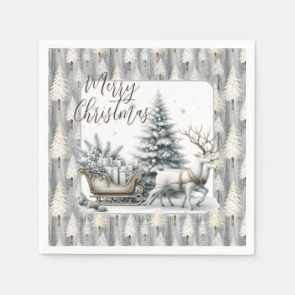 Servilleta De Papel A Journey Through Winter Pines