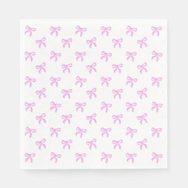 Servilleta De Papel A Little Blue Jean Baby Pink Coquette Bow