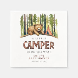 Servilleta De Papel A Little Camper Forest Baby Shower