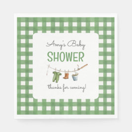 Servilleta De Papel A Little Fisherman Baby Shower Square