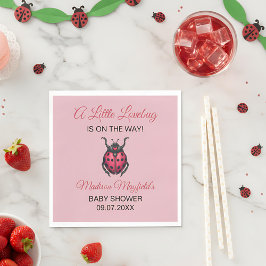 Servilleta De Papel A Little Love Bug Is On The Way Ladybug