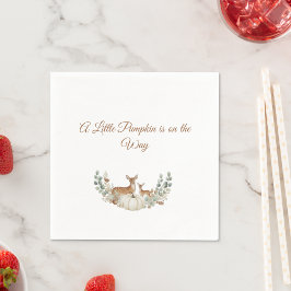 Servilleta De Papel A Little Pumpkin is on the Way" Baby Bib