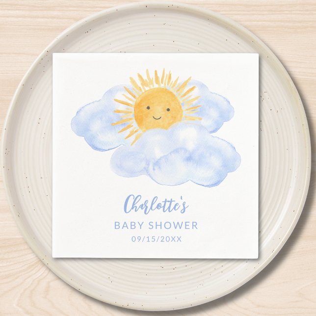 Servilleta De Papel A Little Ray Of Sunshine Boy's Baby Shower (Subido por el creador)