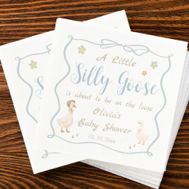 Servilleta De Papel A Little Silly Goose Baby Shower
