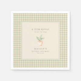 Servilleta De Papel A Little Sprout is on the Way Baby Shower 