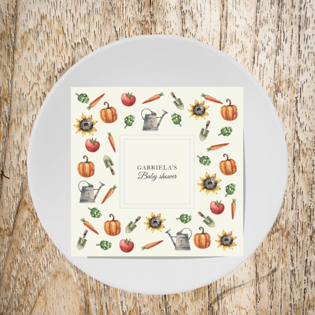 Servilleta De Papel A Little Sprout Is On the Way Baby Shower (Subido por el creador)