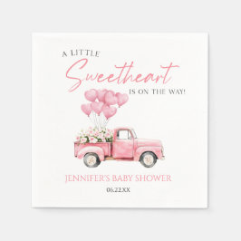 Servilleta De Papel A Little Sweetheart Valentine's Day Baby Shower