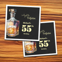A los Hombres de 55 Años Cumpleaños Whisky Envejec