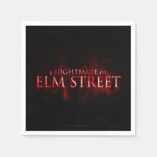 Servilleta De Papel A Nightmare on Elm Street Bloody Text