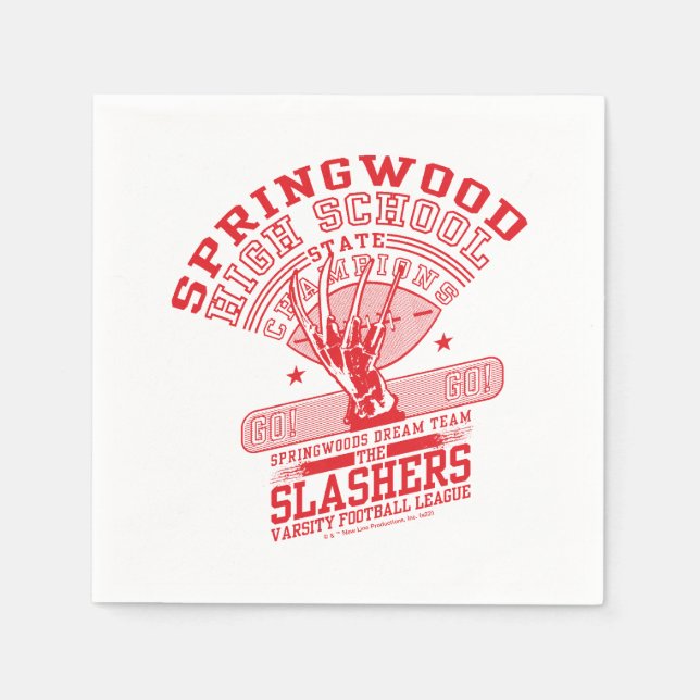 Servilleta De Papel A Nightmare on Elm Street | Springwood High (Anverso)