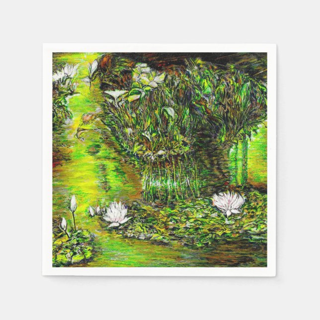 Servilleta De Papel A Pond with Unpure Thoughts (Anverso)