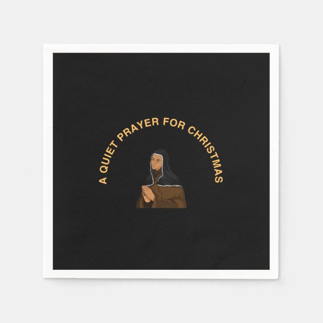 SERVILLETA DE PAPEL A QUIET PRAYER FOR CHRISTMAS (Anverso)