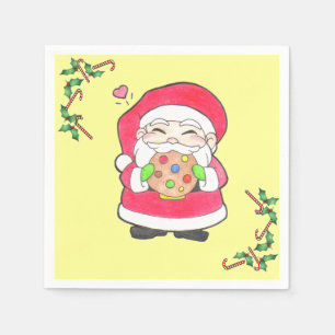 Servilleta De Papel A Santa le encantan las servilletas de cocina