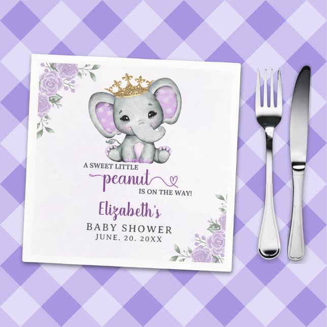 Servilleta De Papel A Sweet Little Peanut is on the way Baby shower (Subido por el creador)
