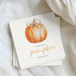 Servilleta De Papel A Sweet Little Pumpkin is on the Way