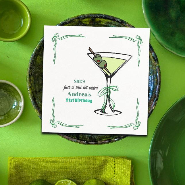 Servilleta De Papel A Tini Bit Older 21st Birthday Party (Subido por el creador)