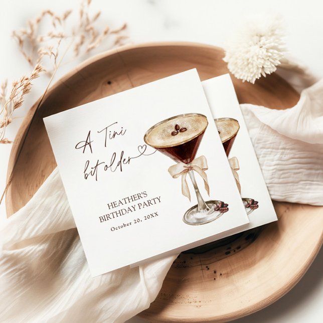 Servilleta De Papel A Tini Bit Older Birthday Party Welcome Sign (Subido por el creador)