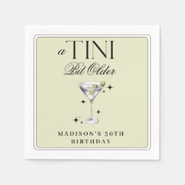 Servilleta De Papel a Tini bit Older Martini Olive Birday