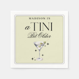 Servilleta De Papel a Tini bit Older Martini Olive Birday