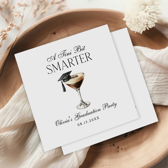 Servilleta De Papel A Tini Bit Smarter Espresso Martini Graduation (Subido por el creador)