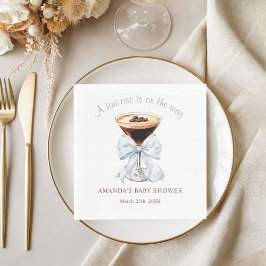 Servilleta De Papel A tini One is on the Way Baby Shower 