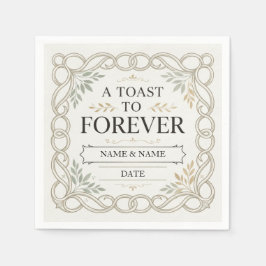 Servilleta De Papel A Toast to Forever Romantic Marriage Proposal