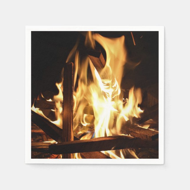 Servilleta De Papel A través de las llamas (Anverso)