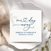 A un día de distancia Boda ensayar las servilletas