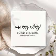 A un día de distancia Boda ensayar las servilletas