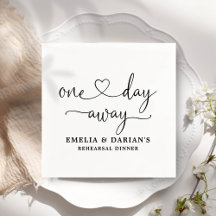 A un día de distancia Boda ensayar las servilletas