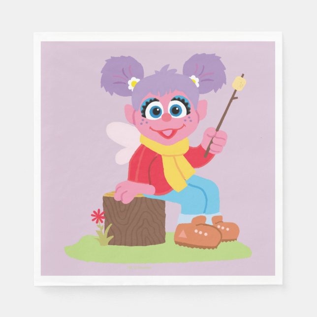 Servilleta De Papel Abby Cadabby | Making S'mores (Anverso)