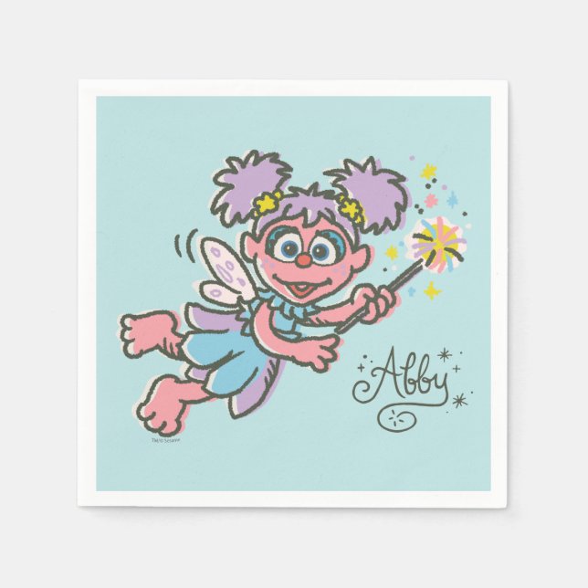 Servilleta De Papel Abby Cadabby Volando (Anverso)