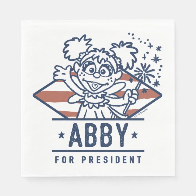 Servilleta De Papel Abby Para Presidente (Anverso)