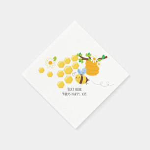 Servilleta De Papel abeja, abeja miel, peine de miel, abeja de burbuja