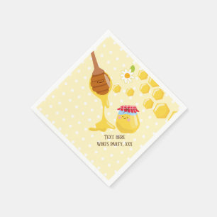 Servilleta De Papel abeja, abeja miel, peine de miel, abeja de burbuja