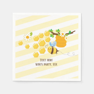 Servilleta De Papel abeja, abeja miel, peine de miel, abeja de burbuja