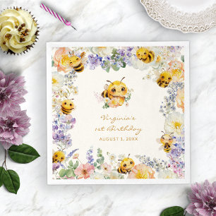 Servilleta De Papel Abeja de Cumpleaños
