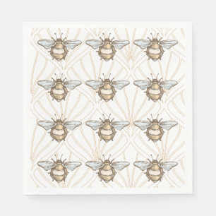 Servilleta De Papel Abeja de miel de época