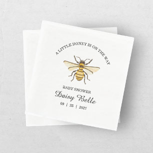 Servilleta De Papel Abeja Pequeña Miel De Camino Amarillo Fiesta De Cu