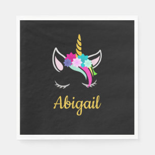 Servilleta De Papel Abigail Dark Unicorn Nombre T-Shirt
